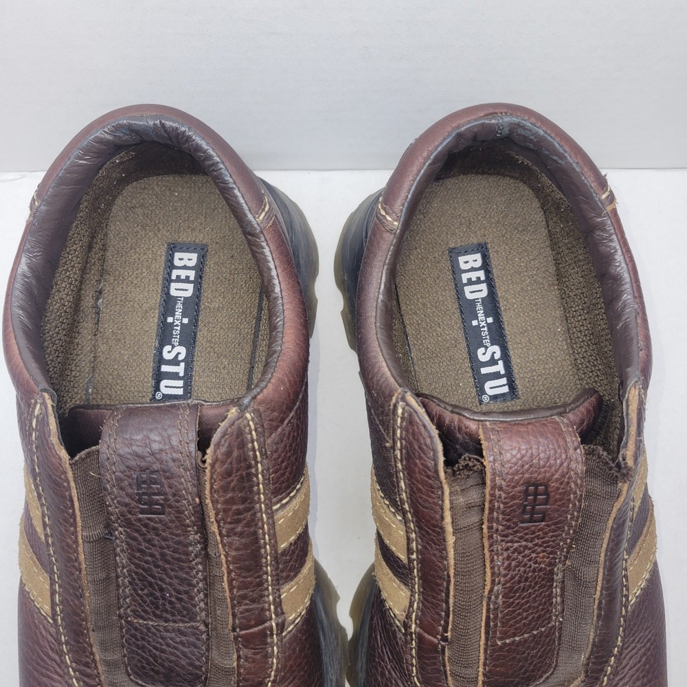 Bed Stu The Next Step Loafers Shoes Mens 13 Brown Leather Slip On Casual - Picture 2 of 9